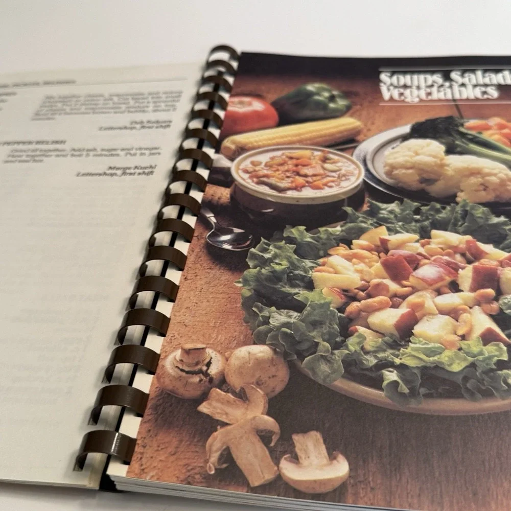 CDS Communication Data Services Wilton Iowa Spiral Bound Cookbook Recipes VTG